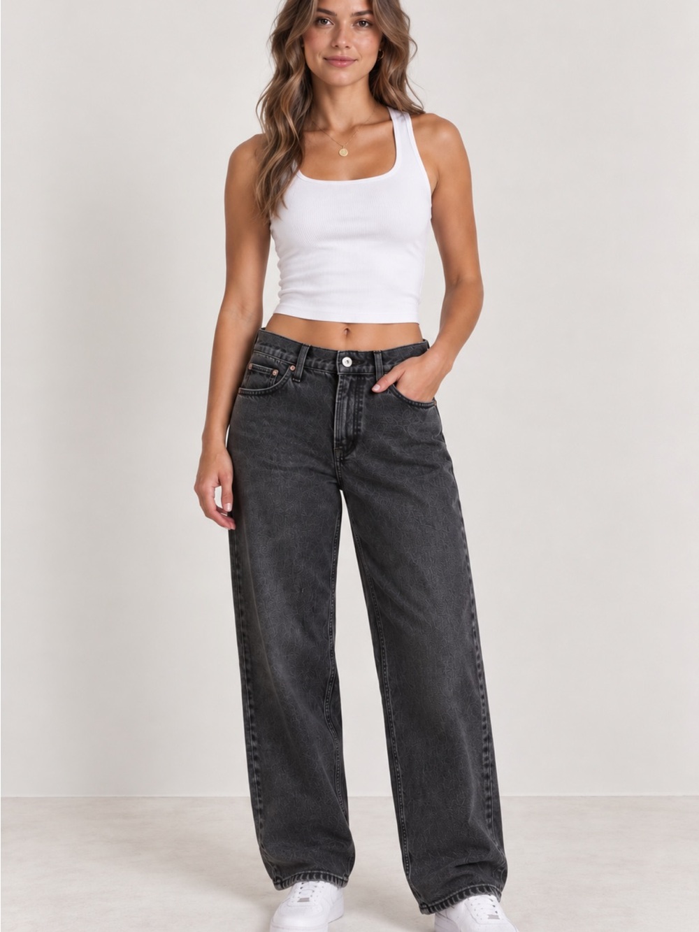 Abercrombie Curve Love Baggy Low Rise Jeans 25 0S Black EUC